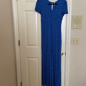 Free People size 2 Blue and Orange jumpsuit